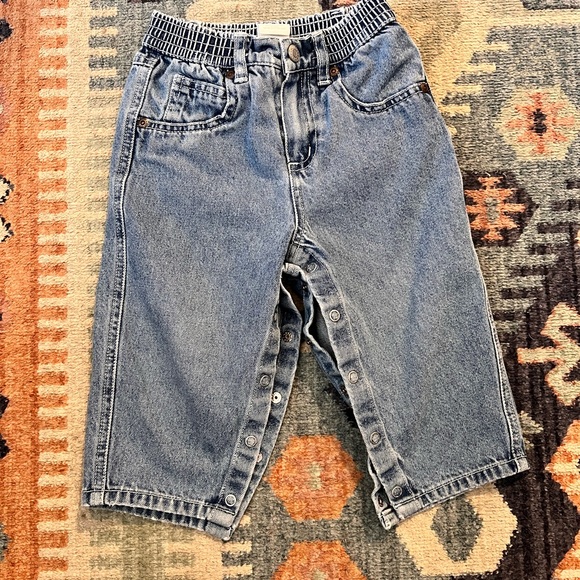 VINTAGE OLD NAVY Baby Wide Leg Blue Jeans - Picture 2 of 2